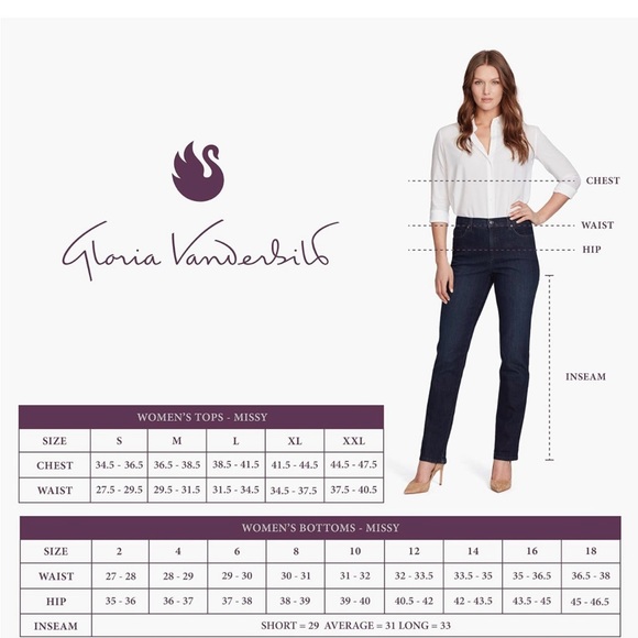 Gloria Vanderbilt Amanda Stretch Jeans Size 16S - Picture 4 of 7